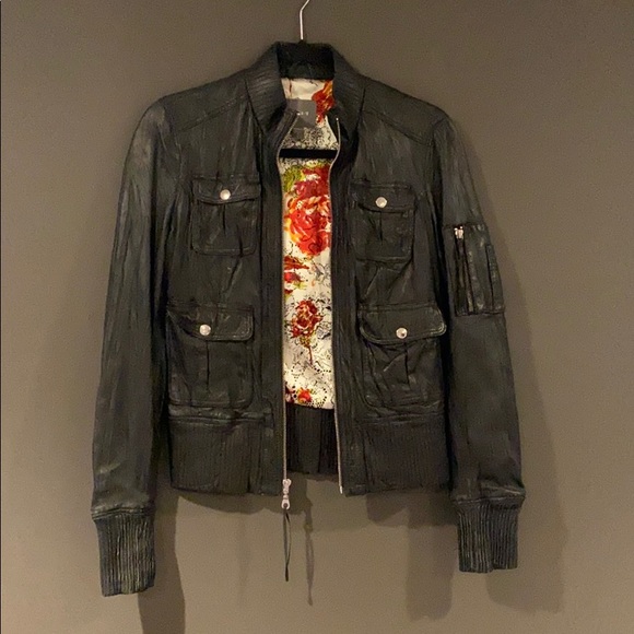 Leather Bomber Jacket by Kenna T - MOVING SALE 🔥 - Picture 1 of 10